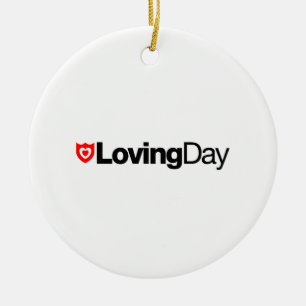 Ornement affectueux de logo de jour