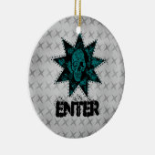 Ornement Affichette de porte du crâne (Droite)