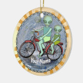 Ornement Alien à vélo (Gauche)