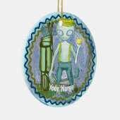 Ornement Alien jouant au Golf (Droite)