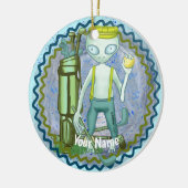 Ornement Alien jouant au Golf (Gauche)