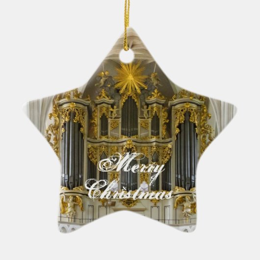 Ornement allemand de Noël d'organe (Devant)