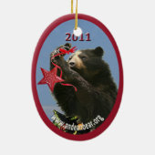 Ornement andin de la base 2011 d'ours (Dos)