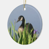 Ornement animal de Canada Goose Irises (Gauche)