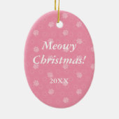 Ornement animal Empreinte de patte rose (Dos)