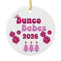 Ornement annuel personnalisé de Bunco Babe