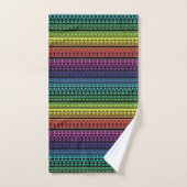 Ornement arc-en-ciel coloré (Serviette à main)