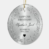 Ornement Argent Avec Diamants (Gauche)