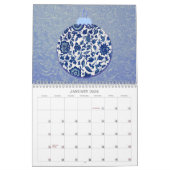 Ornement Art Noël Année autour du calendrier (Jan 2026)