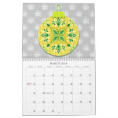 Ornement Art Noël Année autour du calendrier (Mar 2026)