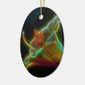 Ornement Art numérique Lily psychédélique (Gauche)