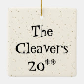 Ornement atomique iconique de Noël de Starbursts (Dos)