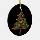 Ornement au néon électrique d'arbre de Noël (Droite)