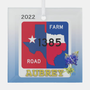Ornement Aubrey, Texas & Bluebonnets
