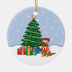 Ornement australien de Noël de chien de bétail