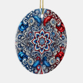 Ornement avec design de couleurs françaises (Droite)