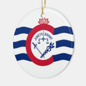 Ornement avec drapeau de Cincinnati, Ohio, États-U (Gauche)