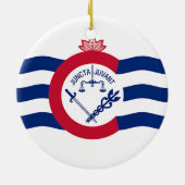 Ornement avec drapeau de Cincinnati, Ohio, États-U (Dos)