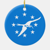 Ornement avec drapeau de Corpus Christi, USA (Dos)