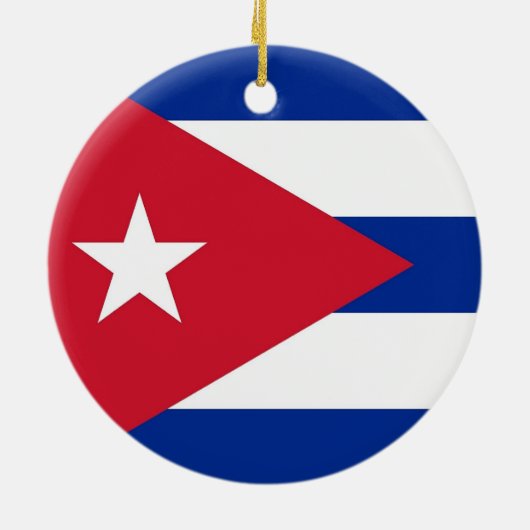 Ornement avec drapeau de Cuba (Dos)