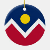 Ornement avec drapeau de Denver, Colorado (Dos)