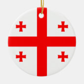 Ornement avec drapeau de Géorgie (Devant)