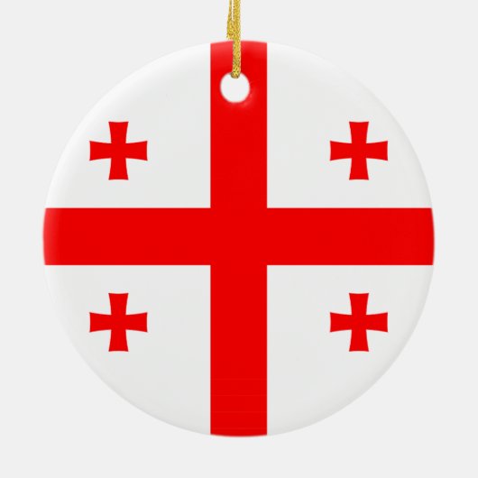 Ornement avec drapeau de Géorgie (Dos)