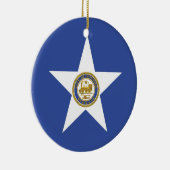 Ornement avec drapeau de Houston, États-Unis (Droite)