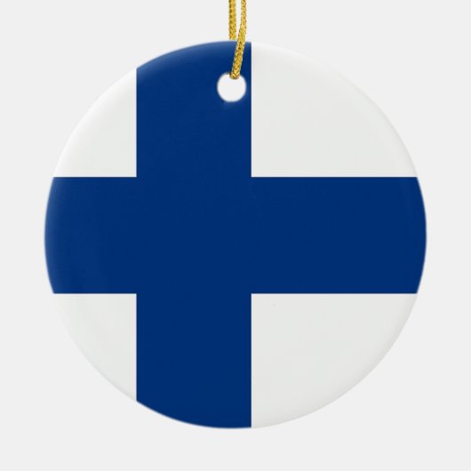 Ornement avec drapeau de la Finlande (Devant)