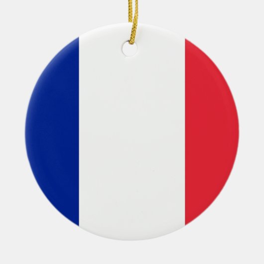 Ornement avec drapeau de la France (Devant)