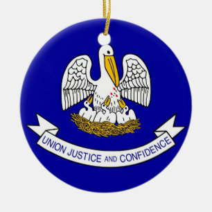 Ornement avec drapeau de la Louisiane