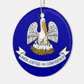 Ornement avec drapeau de la Louisiane (Gauche)