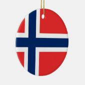 Ornement avec drapeau de la Norvège (Droite)