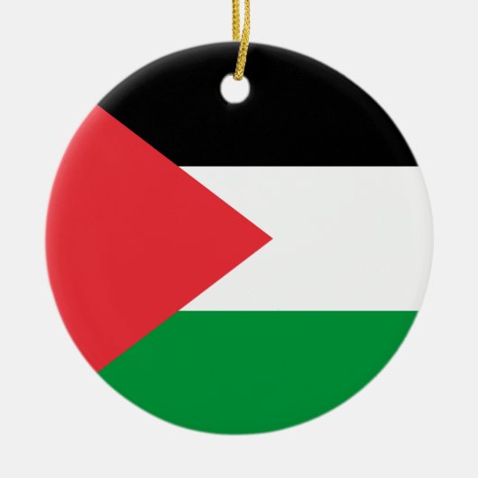 Ornement avec drapeau de la Palestine (Devant)