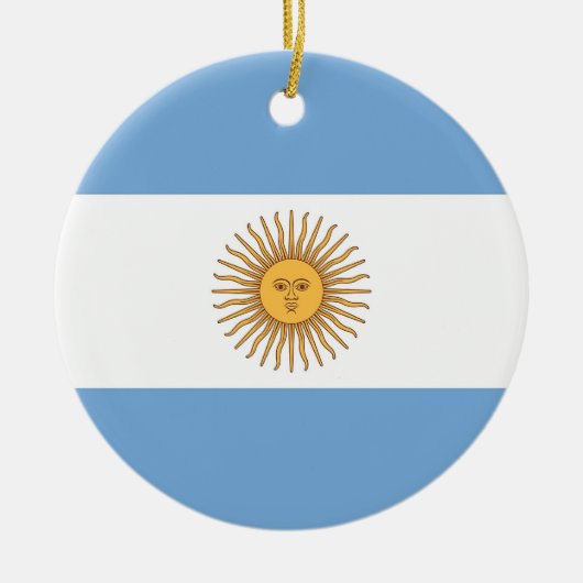Ornement avec drapeau de l'Argentine (Devant)