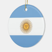 Ornement avec drapeau de l'Argentine (Gauche)