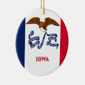 Ornement avec drapeau de l'Iowa (Droite)