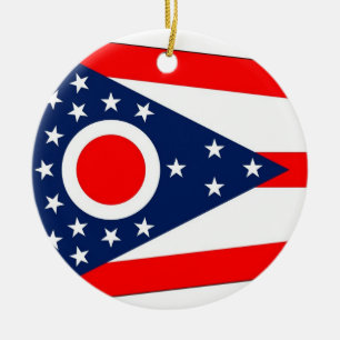 Ornement avec drapeau de l'Ohio