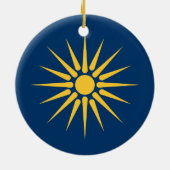Ornement avec drapeau de Macédoine, Grèce (Dos)
