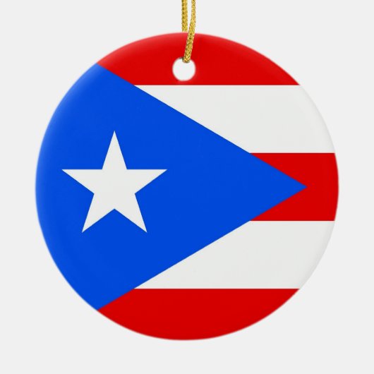 Ornement avec drapeau de Porto Rico (Devant)