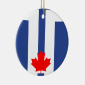 Ornement avec drapeau de Toronto, Canada (Droite)