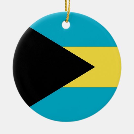 Ornement avec drapeau des Bahamas (Devant)