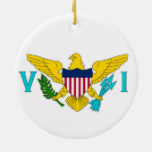 Ornement avec drapeau des îles Vierges (Dos)