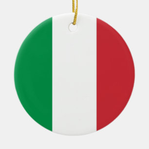 Ornement avec drapeau d'Italie