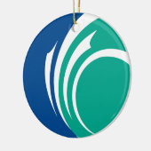 Ornement avec drapeau d'Ottawa, Canada (Gauche)