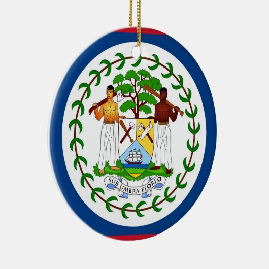 Ornement avec drapeau du Belize (Droite)