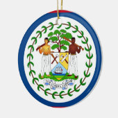 Ornement avec drapeau du Belize (Gauche)