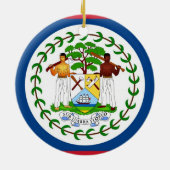 Ornement avec drapeau du Belize (Dos)