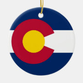 Ornement avec drapeau du Colorado (Devant)