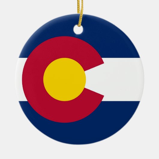 Ornement avec drapeau du Colorado (Devant)